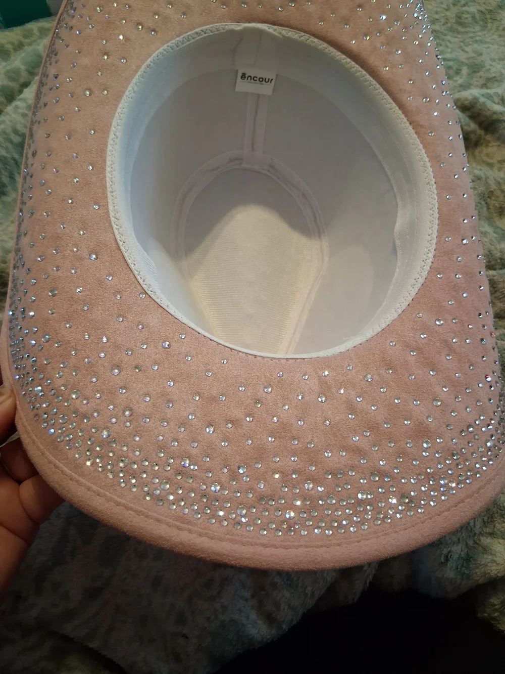 Studded Pink Women’s Velour Cowboy Hat